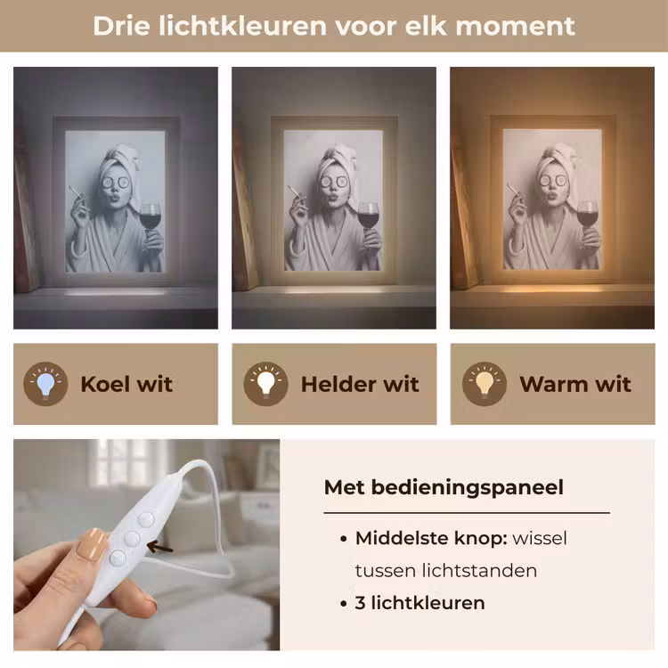 Tafellamp - Vrouw - Masker - Wijn - Sigaret — 6
