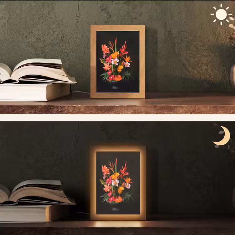 Tafellamp - Boeket - Bloemen - Exotisch — 5