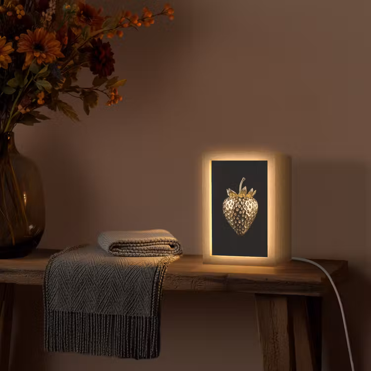 Tafellamp - Aardbei - Goud - Zwart - Chrome — 3