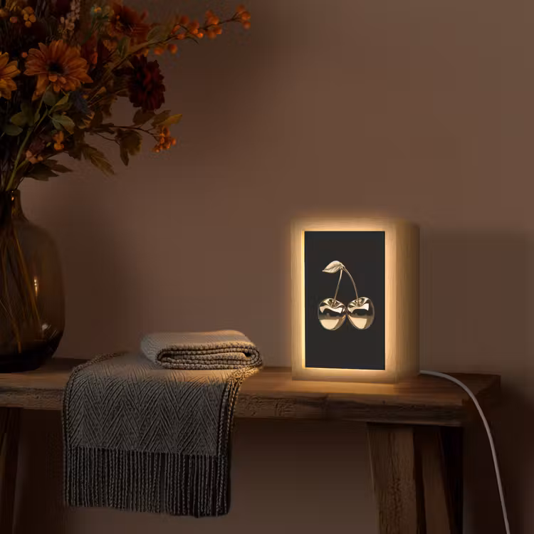 Tafellamp - Kersen - Zwart - Goud - Chrome — 3