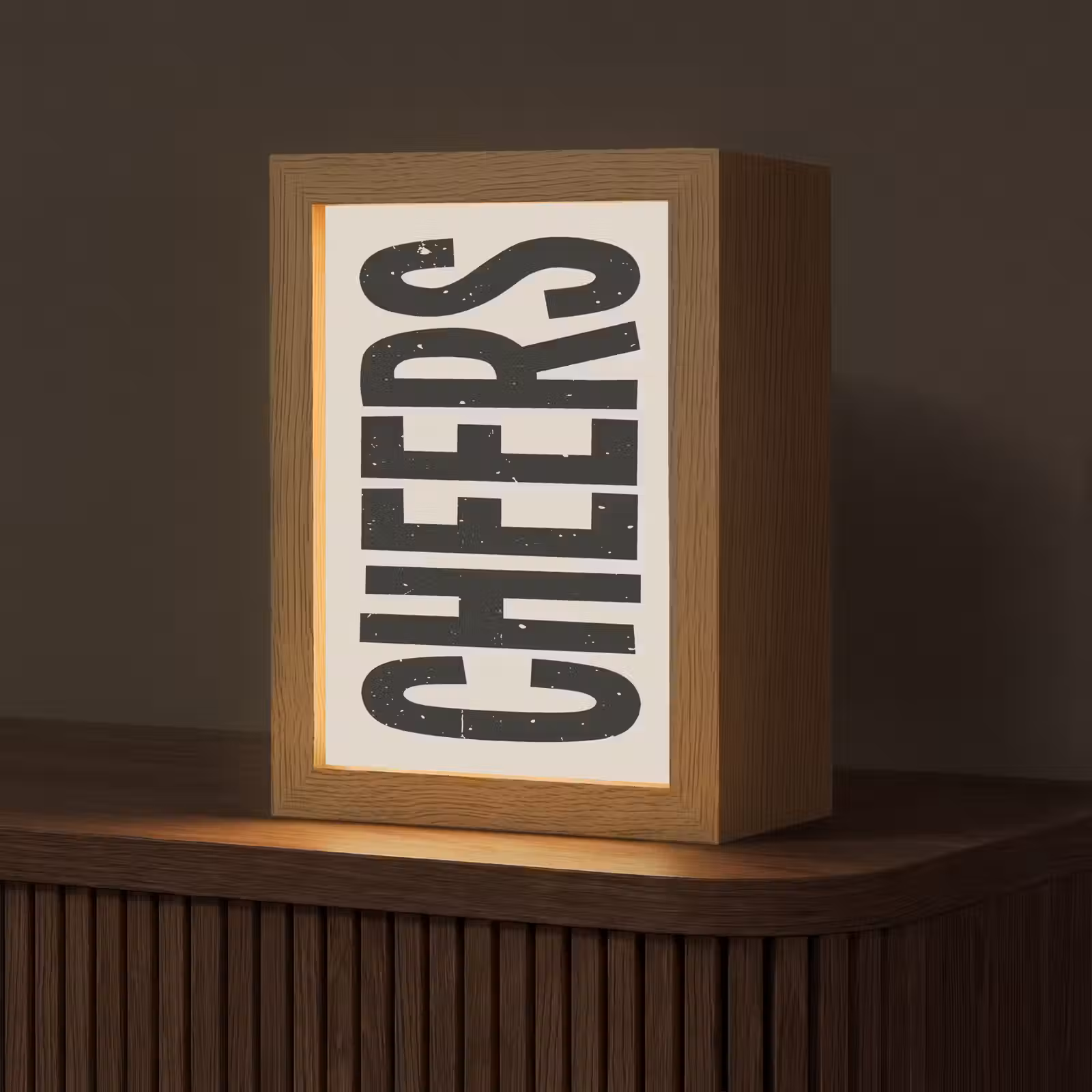 Tafellamp - Cheers - Japandi - Zwart - Letters — 1