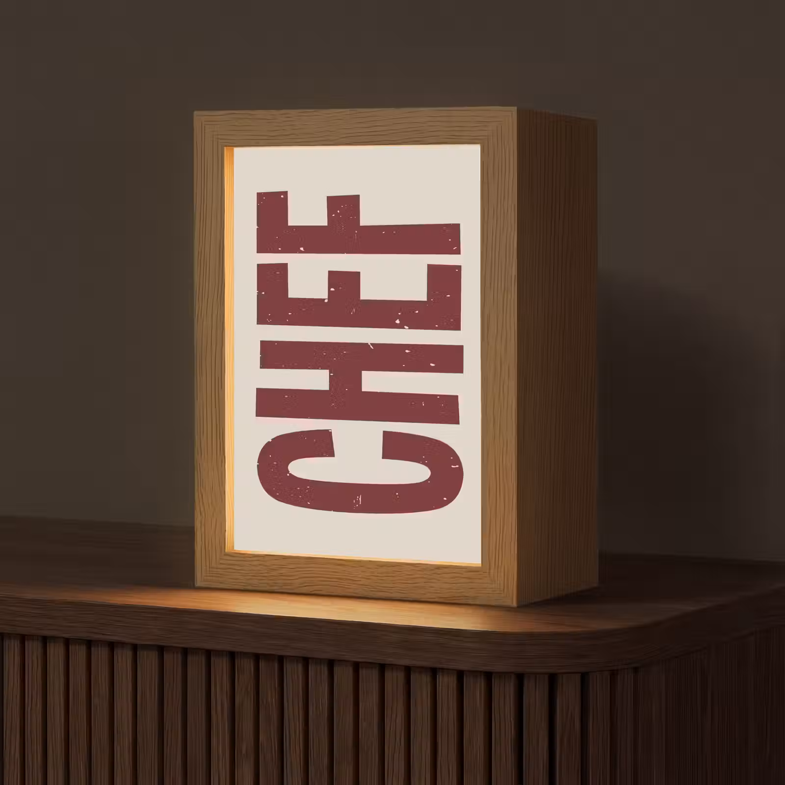 Tafellamp - Chef - Rood - Japandi - Vintage — 1