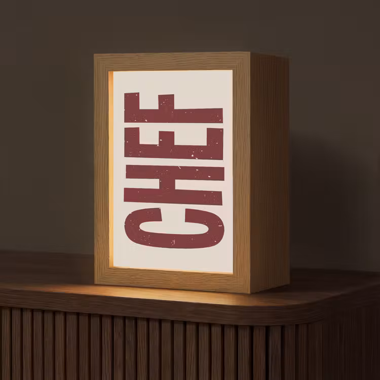 Tafellamp - Chef - Rood - Japandi - Vintage — 1