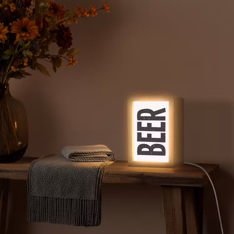 Tafellamp - Bier - Japandi - Decoratie - Zwart — 3