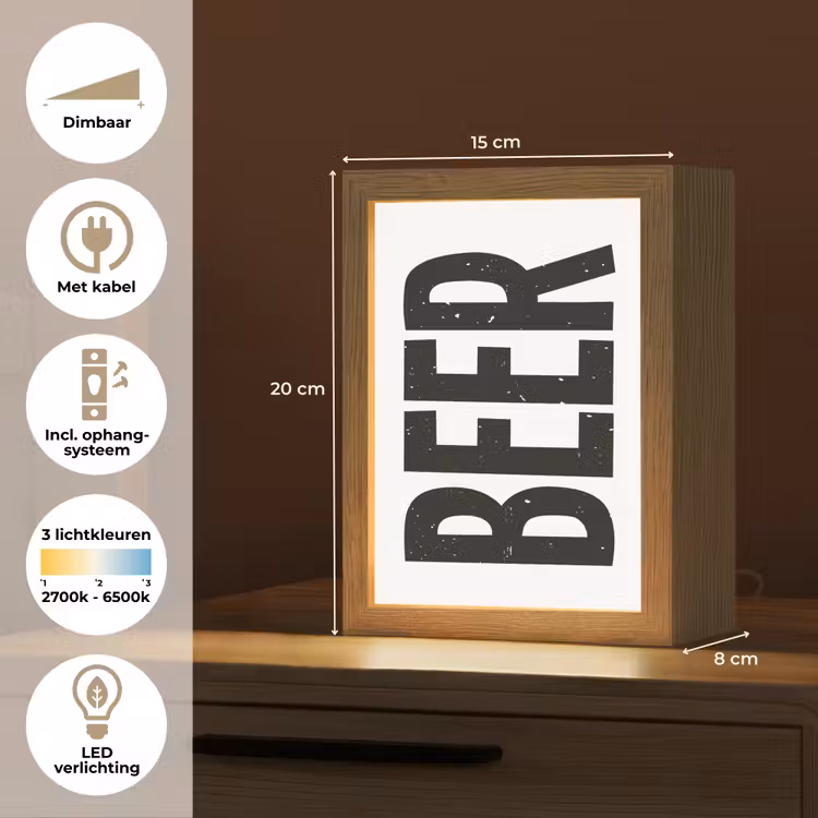 Tafellamp - Bier - Japandi - Decoratie - Zwart — 7