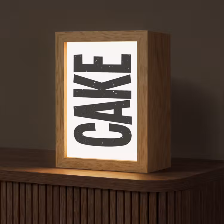 Tafellamp - Zwart - Cake - Eten - Decoratie — 1