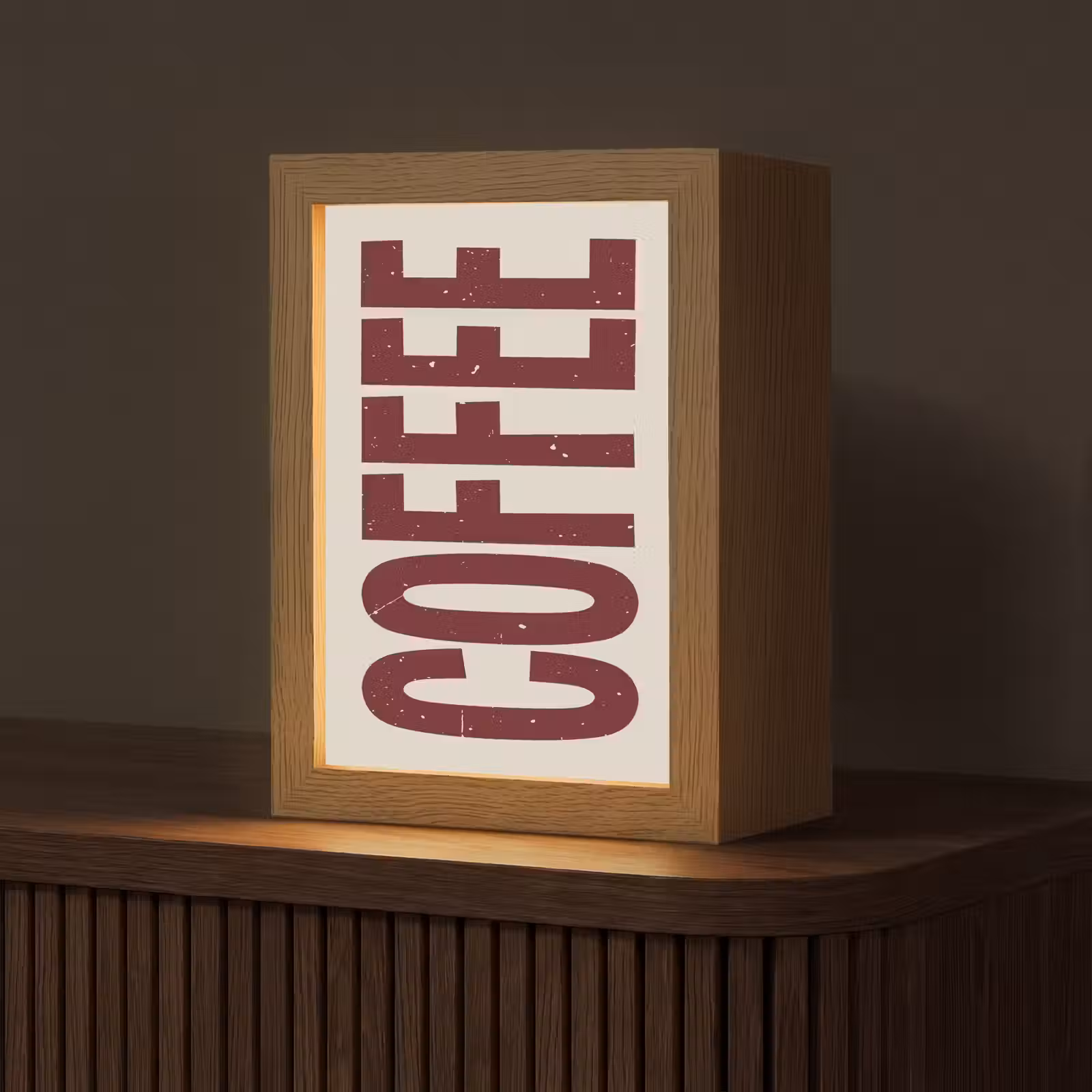 Tafellamp - Koffie -Japandi - Rood - Vintage — 1