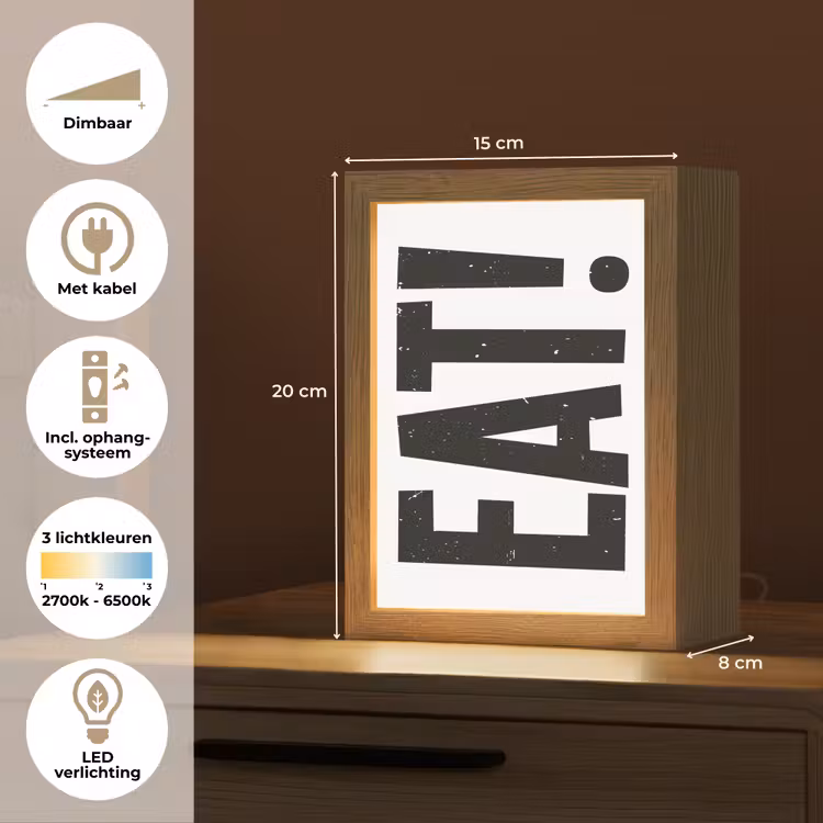 Tafellamp - Decoratie - Eten - Zwart - Wit — 7