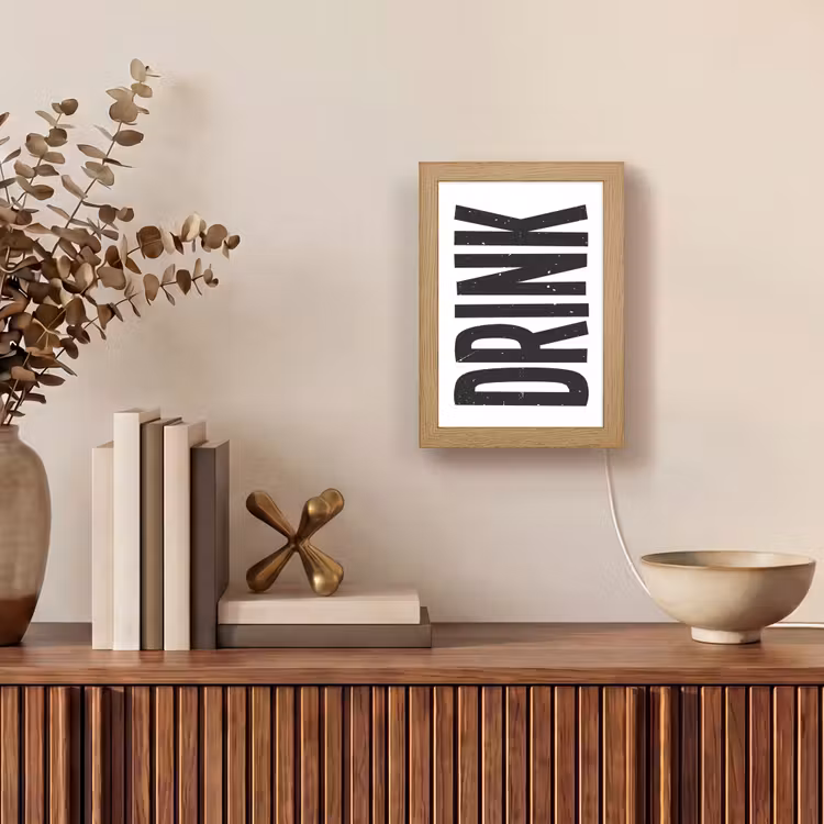 Tafellamp - Drink - Zwart - Wit - Decoratie — 4