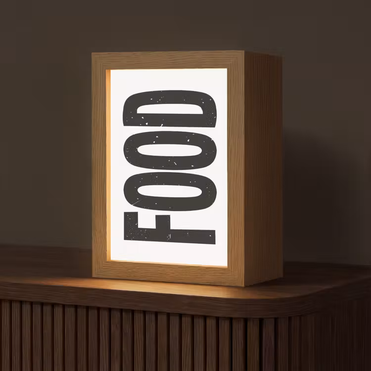 Tafellamp - Food - Zwart - Wit - Decoratie — 1