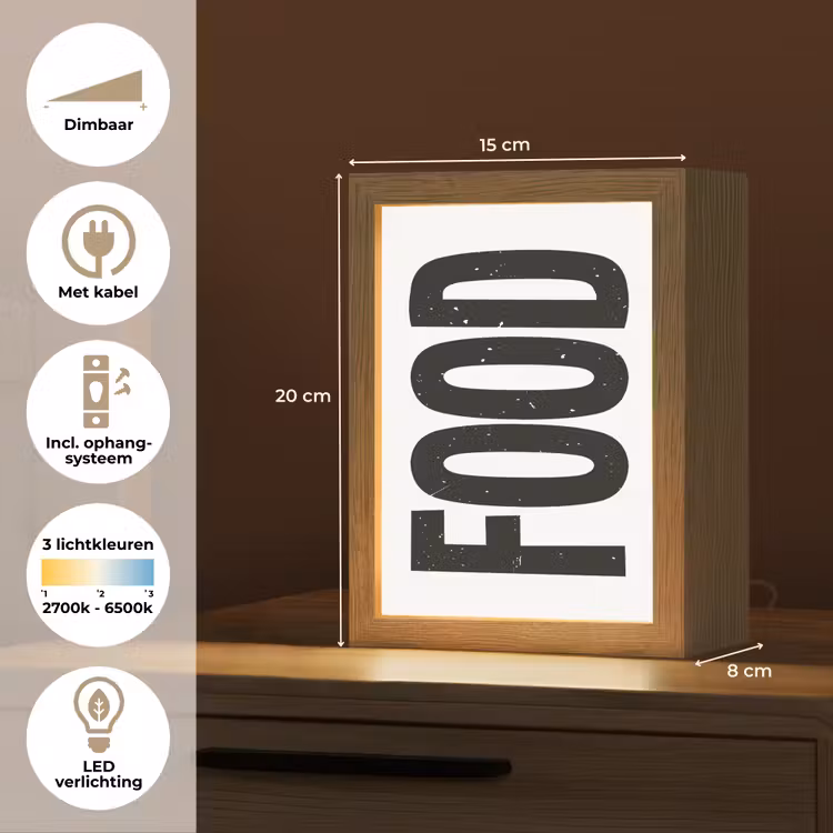 Tafellamp - Food - Zwart - Wit - Decoratie — 7