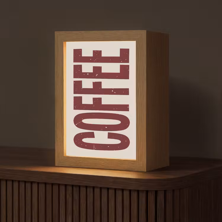 Tafellamp - Koffie -Japandi - Rood - Vintage — 1