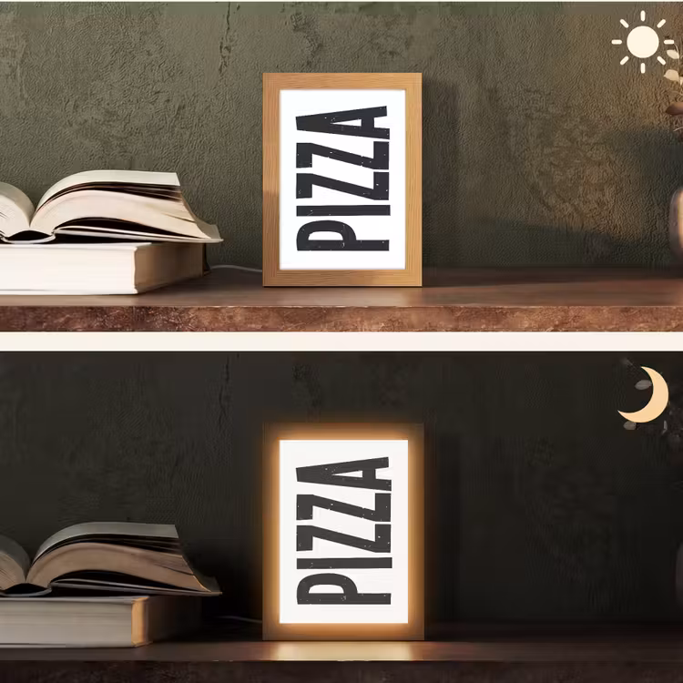Tafellamp - Pizza - Japandi - Decoratie - Vintage — 5