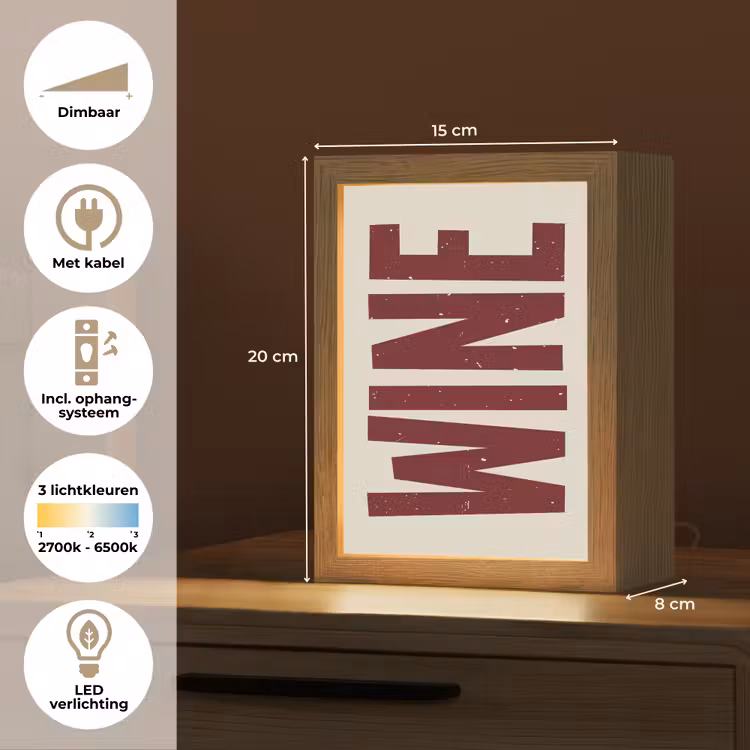 Tafellamp - Wine - Red - Decoratie - Japandi — 7