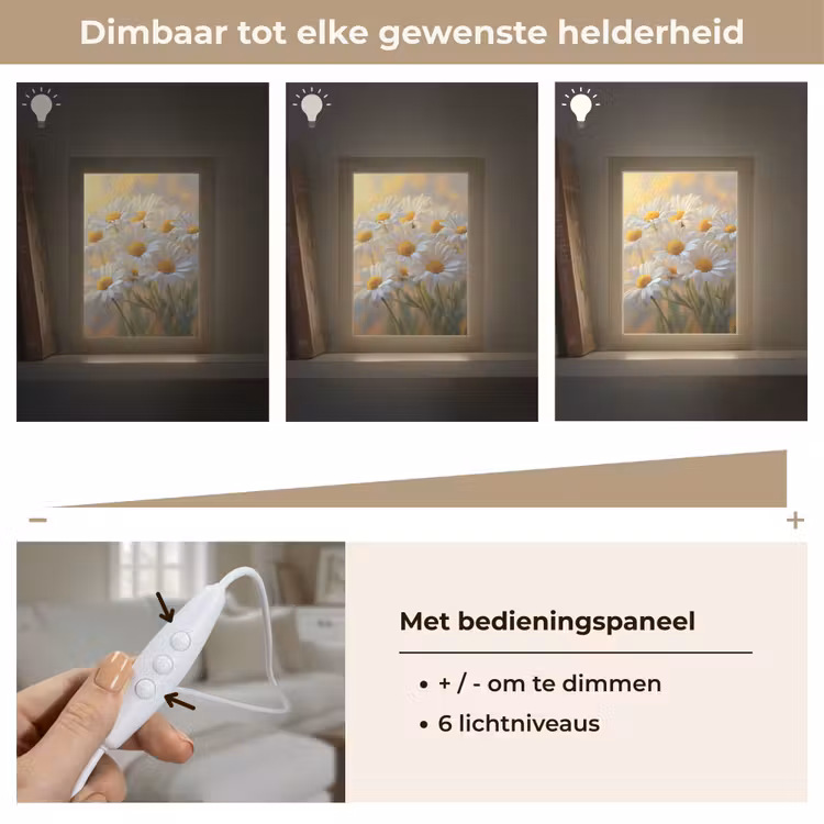 Tafellamp - Madeliefjes - Wit - Zonlicht — 8