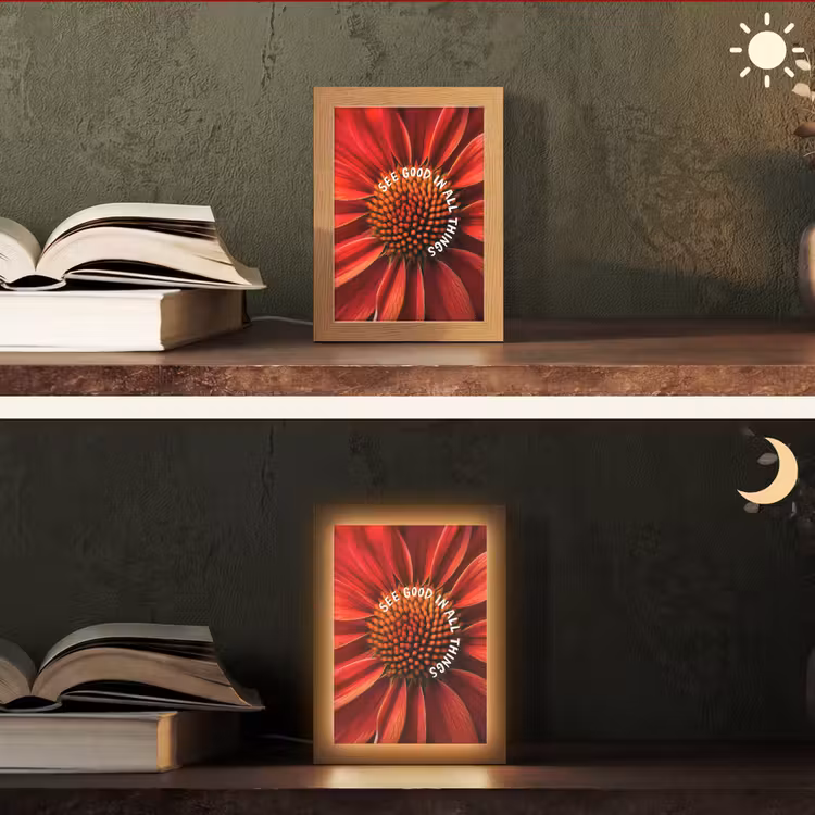 Tafellamp - Close up - Bloem - Quote - Rood — 5