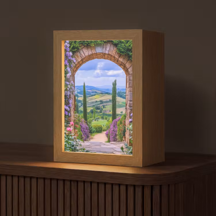 Tafellamp - Toscaans Landschap Stenen Boog