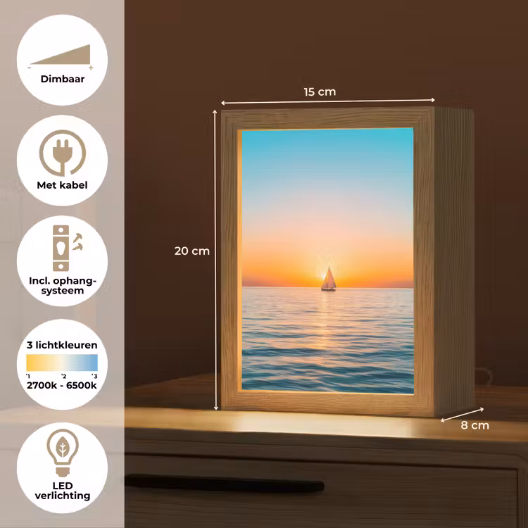 Tafellamp - Zee - Zeilboot - Zonsondergang — 7