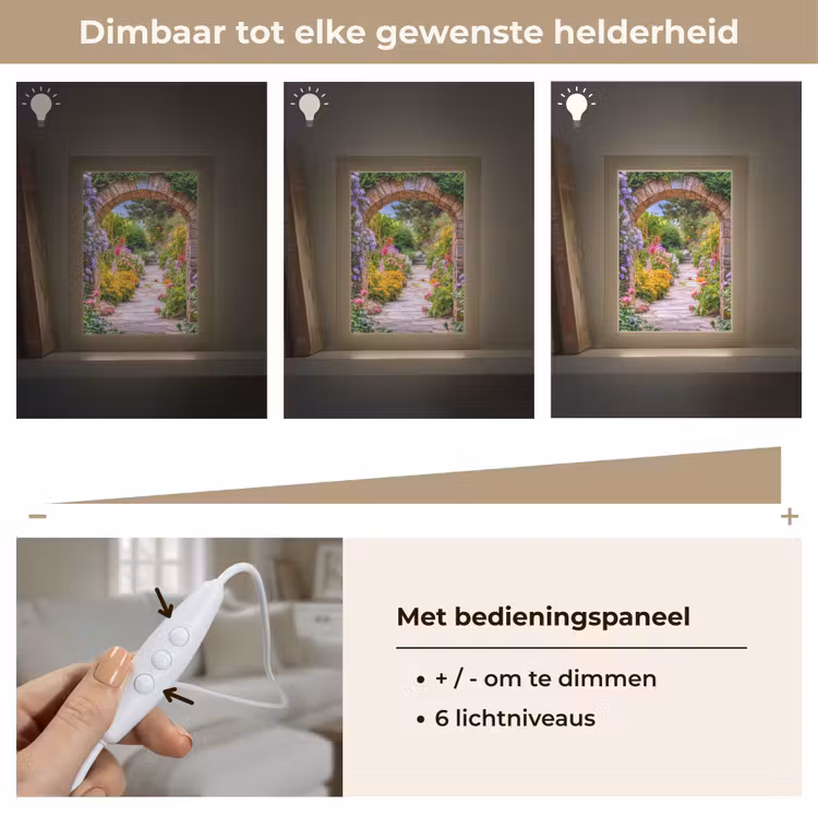 Tafellamp - Stenen Poort Bloementuin — 8