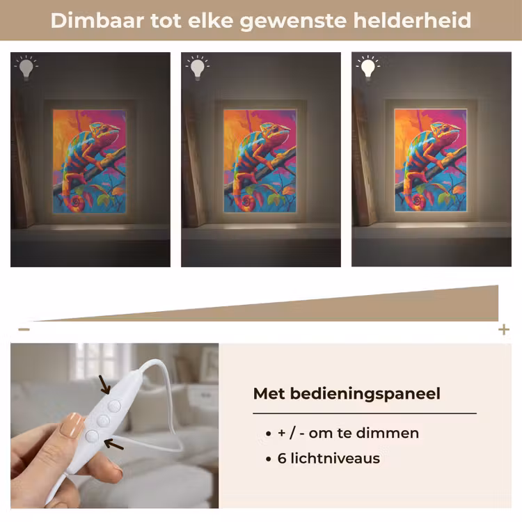 Tafellamp - Kameleon - Tak - Gestreept - Bladeren — 8