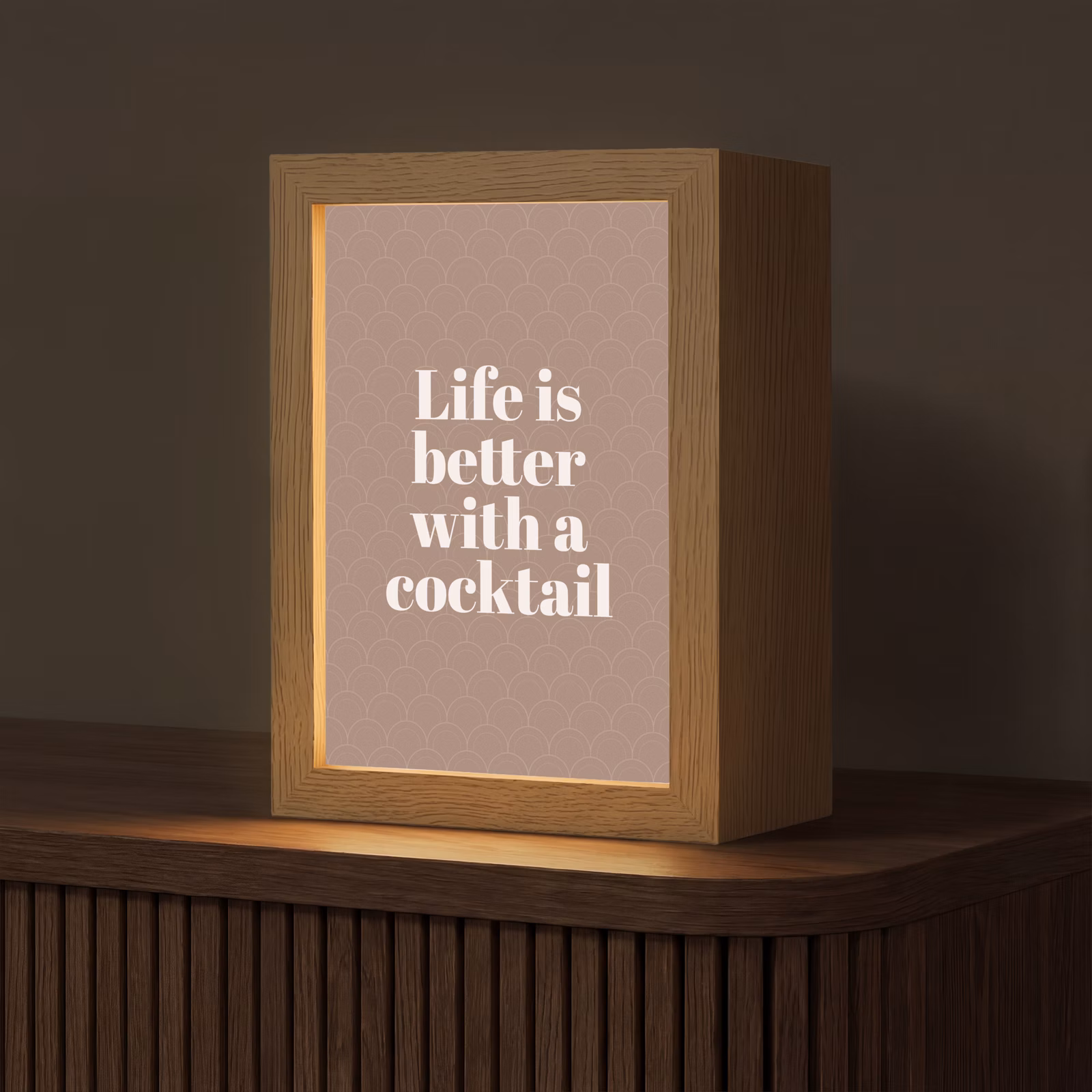 Tafellamp - Life is better with a cocktail art deco — 1