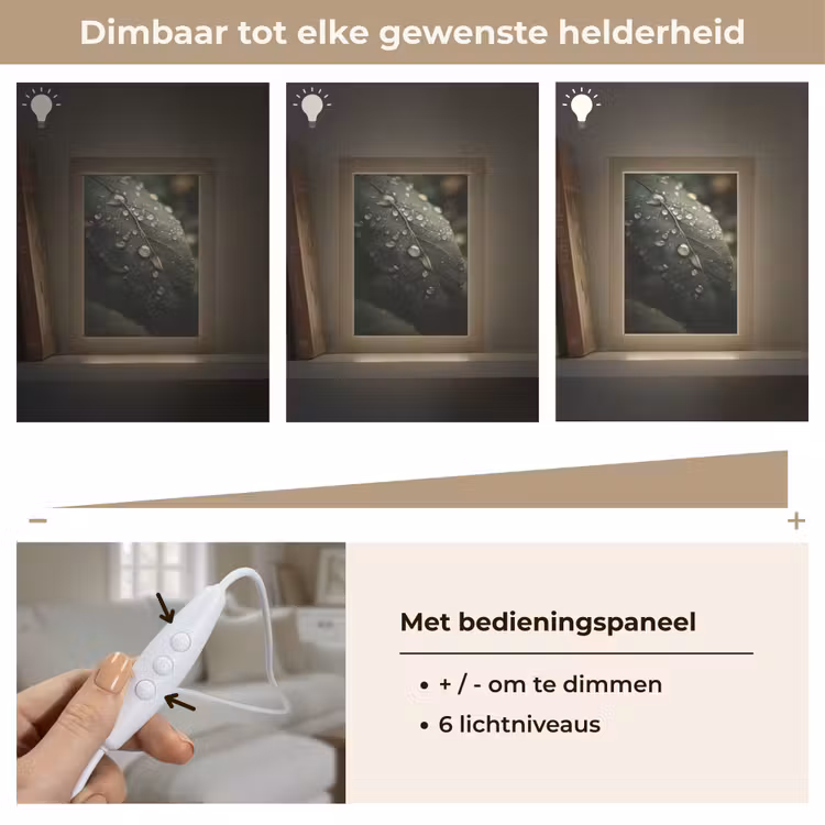 Tafellamp - Blad - Groen - Nerven - Regendruppels — 8