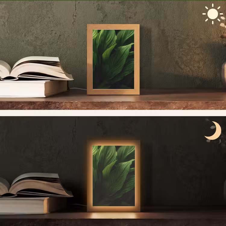 Tafellamp - Bladeren - Schaduw - Groen - Textuur — 5