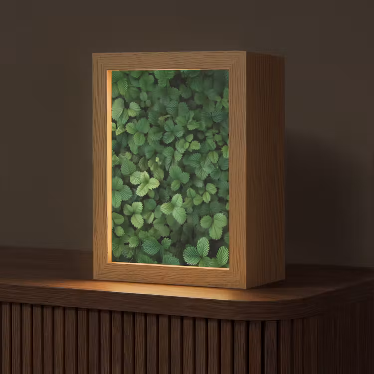 Tafellamp - Groen - Bladeren - Kartel - Zonlicht — 1