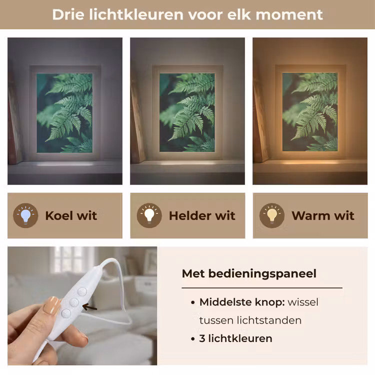 Tafellamp - Varenblad - Groen - Structuur - Wazig — 6