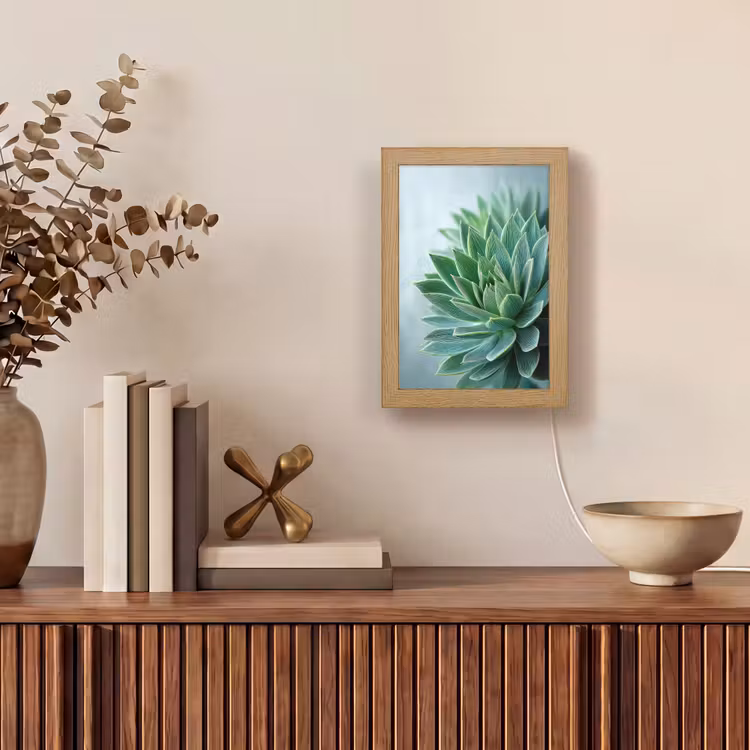 Tafellamp - Vetplant - Bladeren - Groen - Wazig — 4