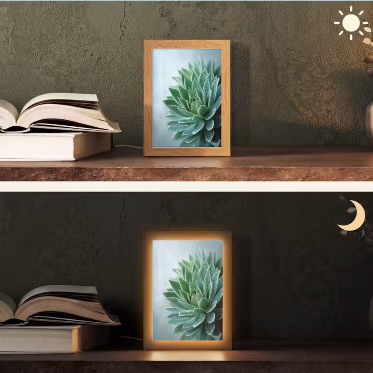 Tafellamp - Vetplant - Bladeren - Groen - Wazig — 5