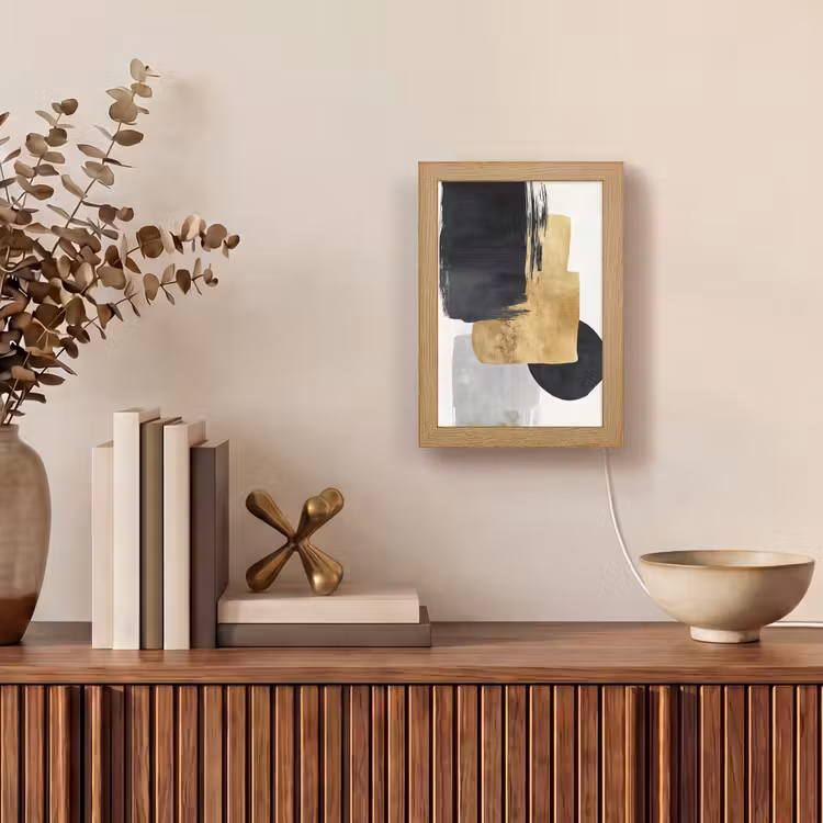Tafellamp - Goud - Rechthoeken - Cirkels - Abstract — 4