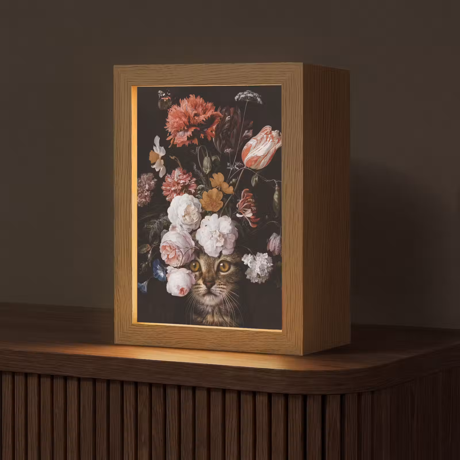 Tafellamp - Stilleven met bloemen - Jan Davidsz de Heem - Kat — 1