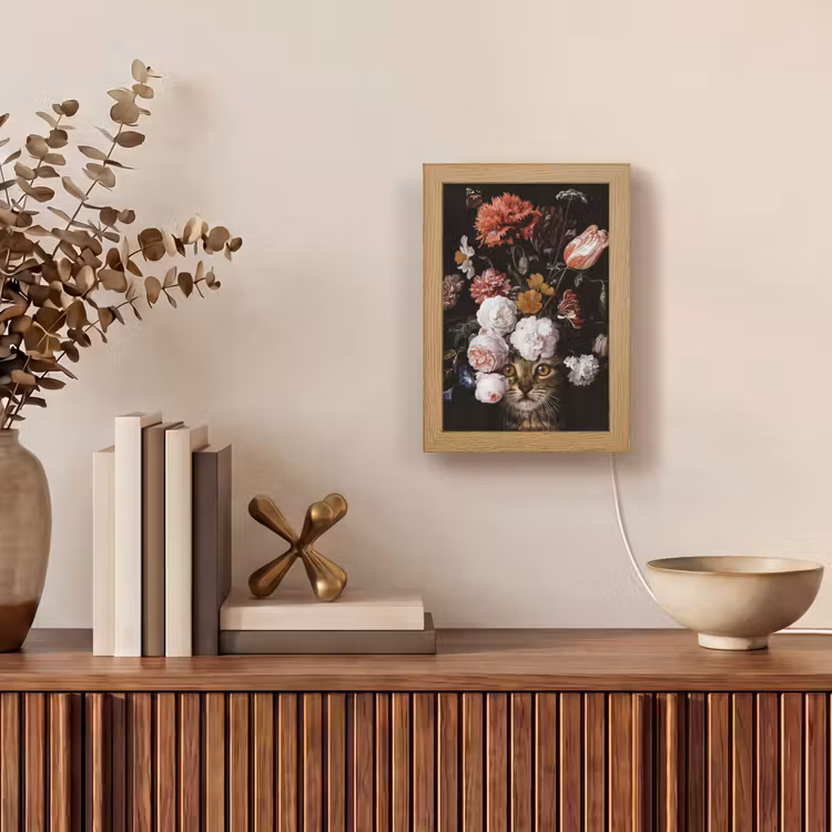 Tafellamp - Stilleven met bloemen - Jan Davidsz de Heem - Kat — 4