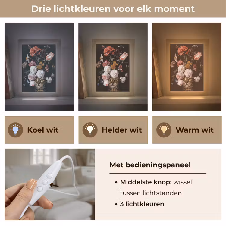 Tafellamp - Stilleven met bloemen - Jan Davidsz de Heem - Kat — 6