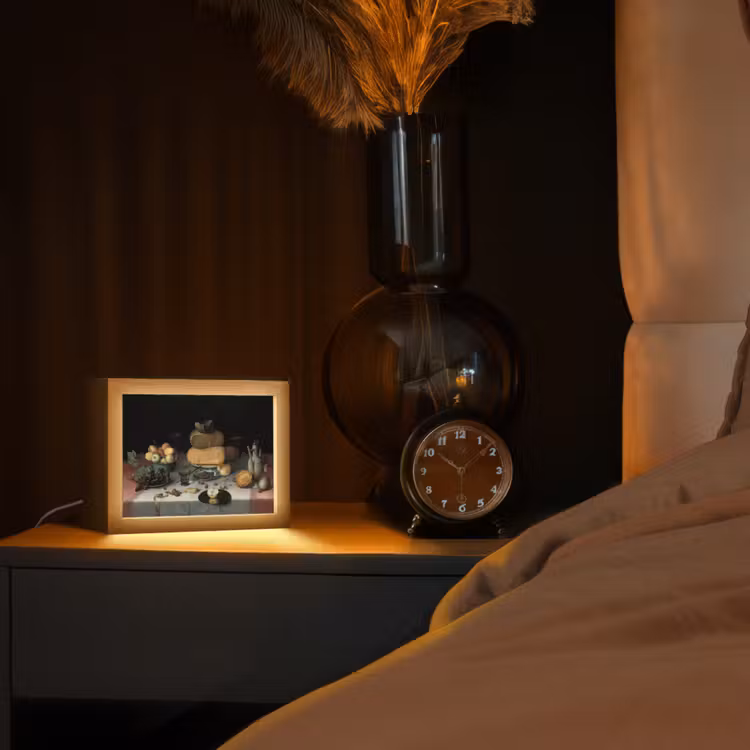 Tafellamp - Stilleven met kazen - Kunstwerk - Oude meesters — 2