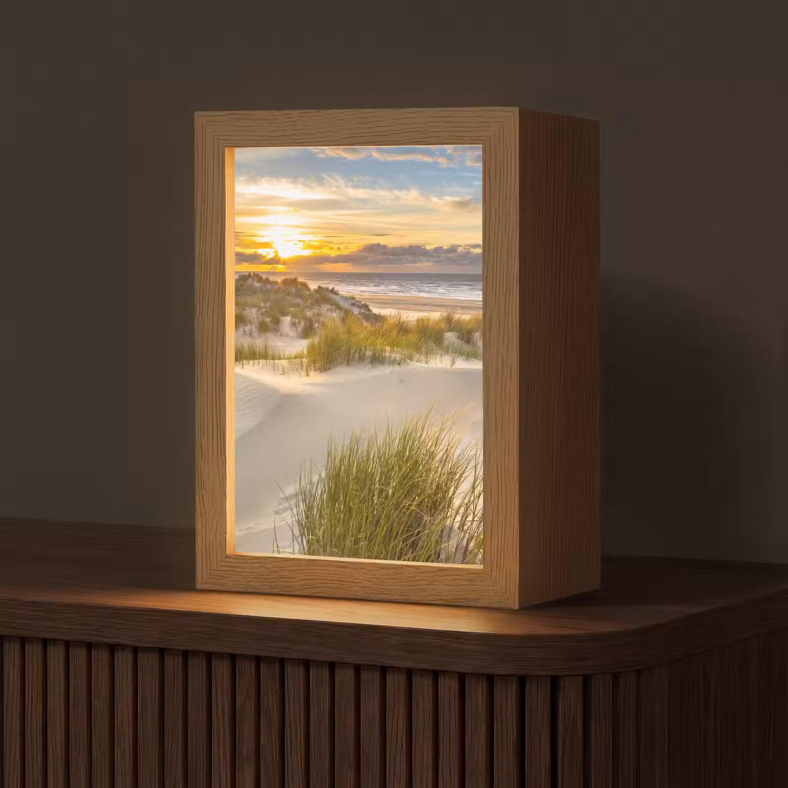 Tafellamp - Zonsondergang - Duinen - Strand - Landschap — 1