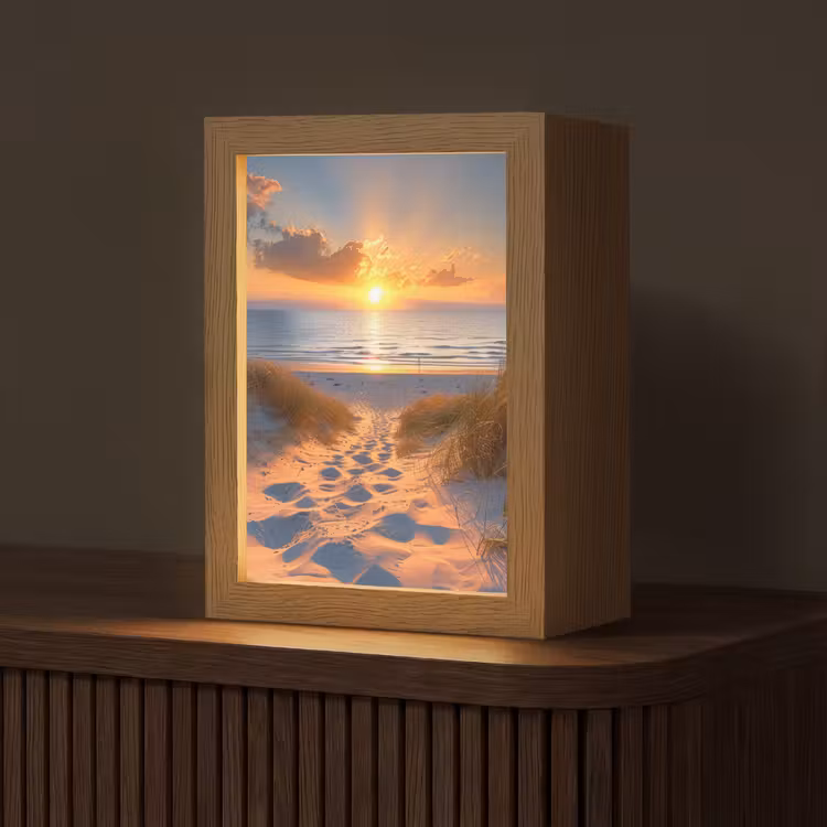 Tafellamp - Zonsondergang - Duinen - Strand - Zee — 1