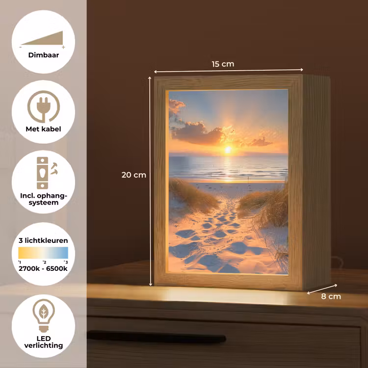 Tafellamp - Zonsondergang - Duinen - Strand - Zee — 7