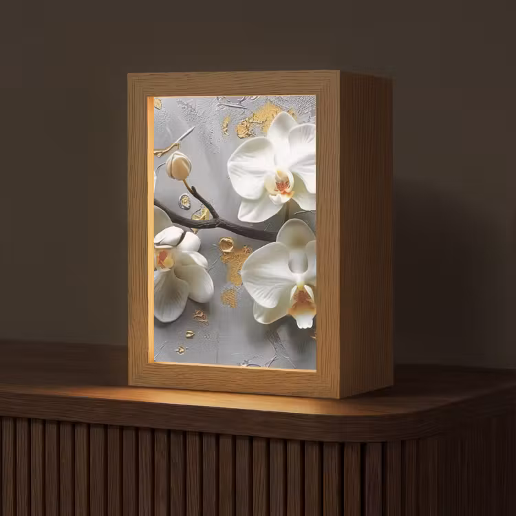 Tafellamp - Bloemen - Orchidee - Abstract - Modern — 1