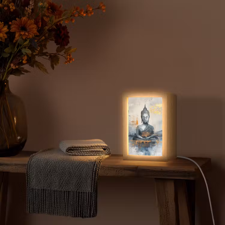 Tafellamp - Buddha - Goud - Abstract - Modern — 3