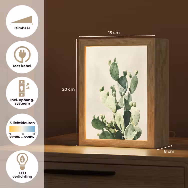 Tafellamp - Cactus - Groen - Minimalistisch — 7
