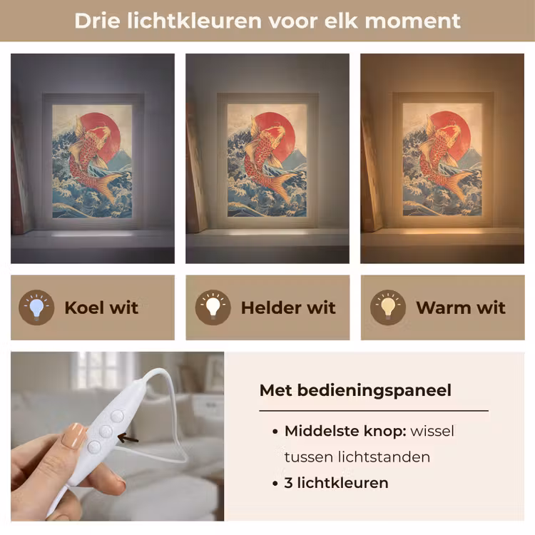 Tafellamp - Koi - Zee - Golven - Zon — 6