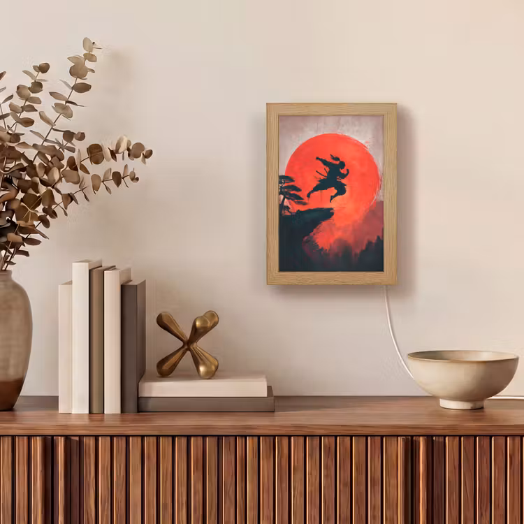Tafellamp - Zon - Krijger - Bomen - Bergen — 4