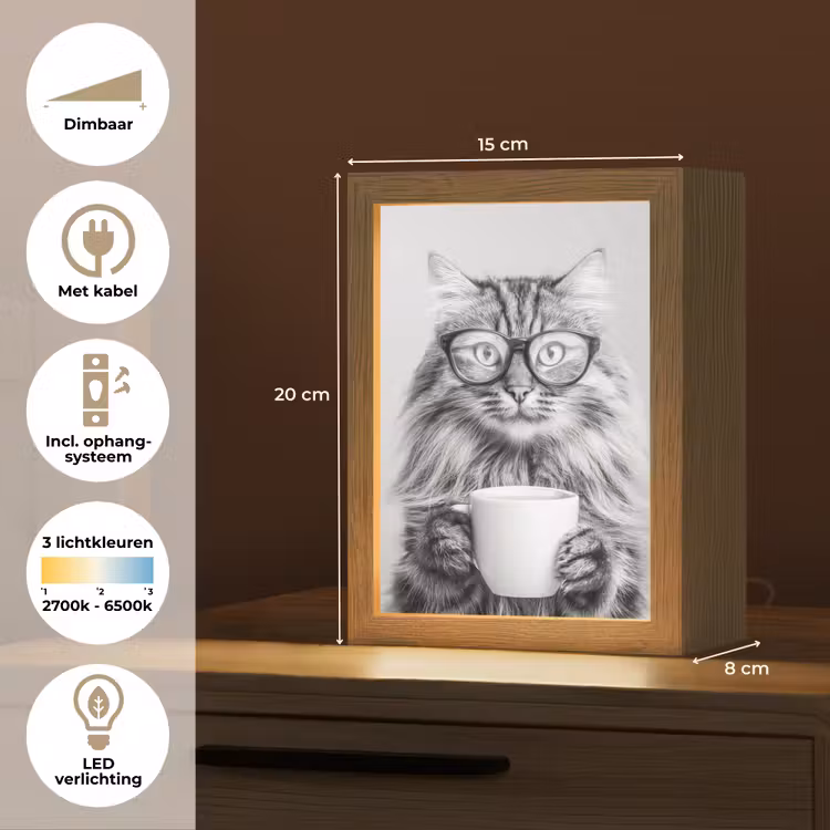 Tafellamp - Kat - Bril - Mok - Pluizig — 7