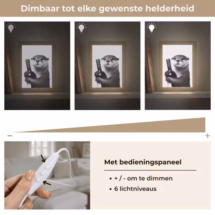 Tafellamp - Wijnfles - Otter - Zwart — 8