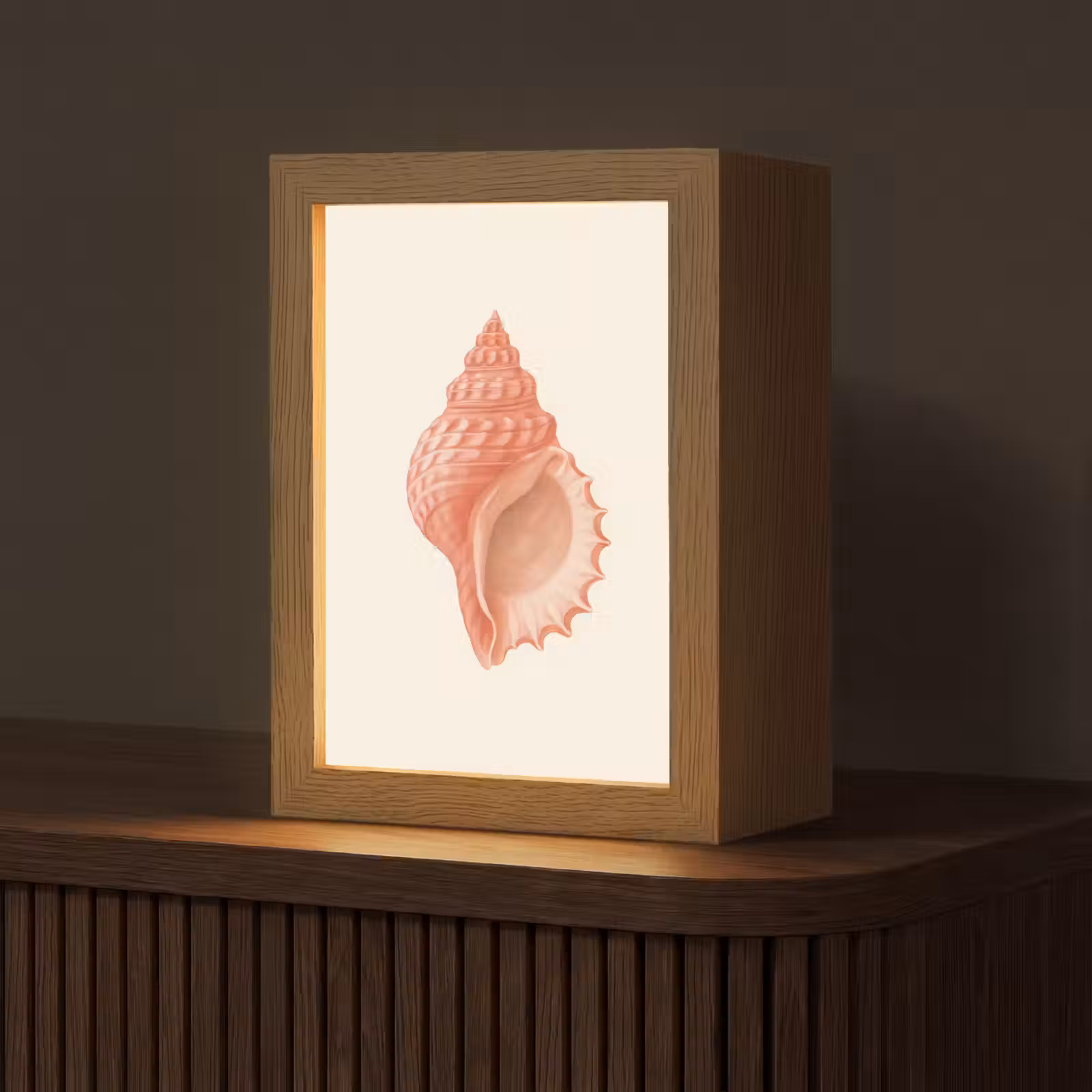 Tafellamp - Schelp - Roze - Structuur — 1
