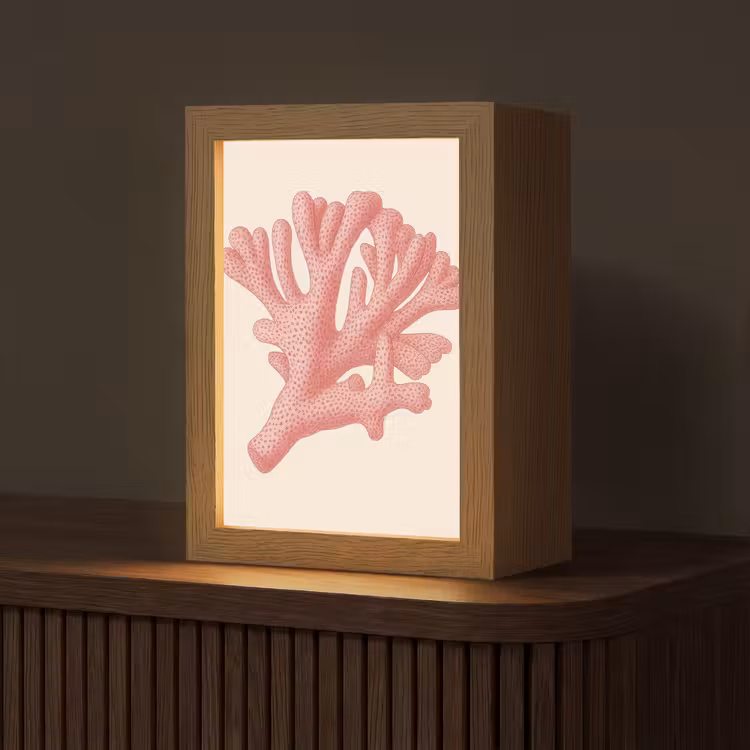Tafellamp - Koraal - Stipjes - Roze — 1