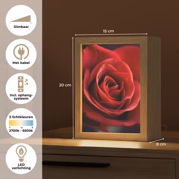 Tafellamp - Rood - Roos - Romantisch — 7