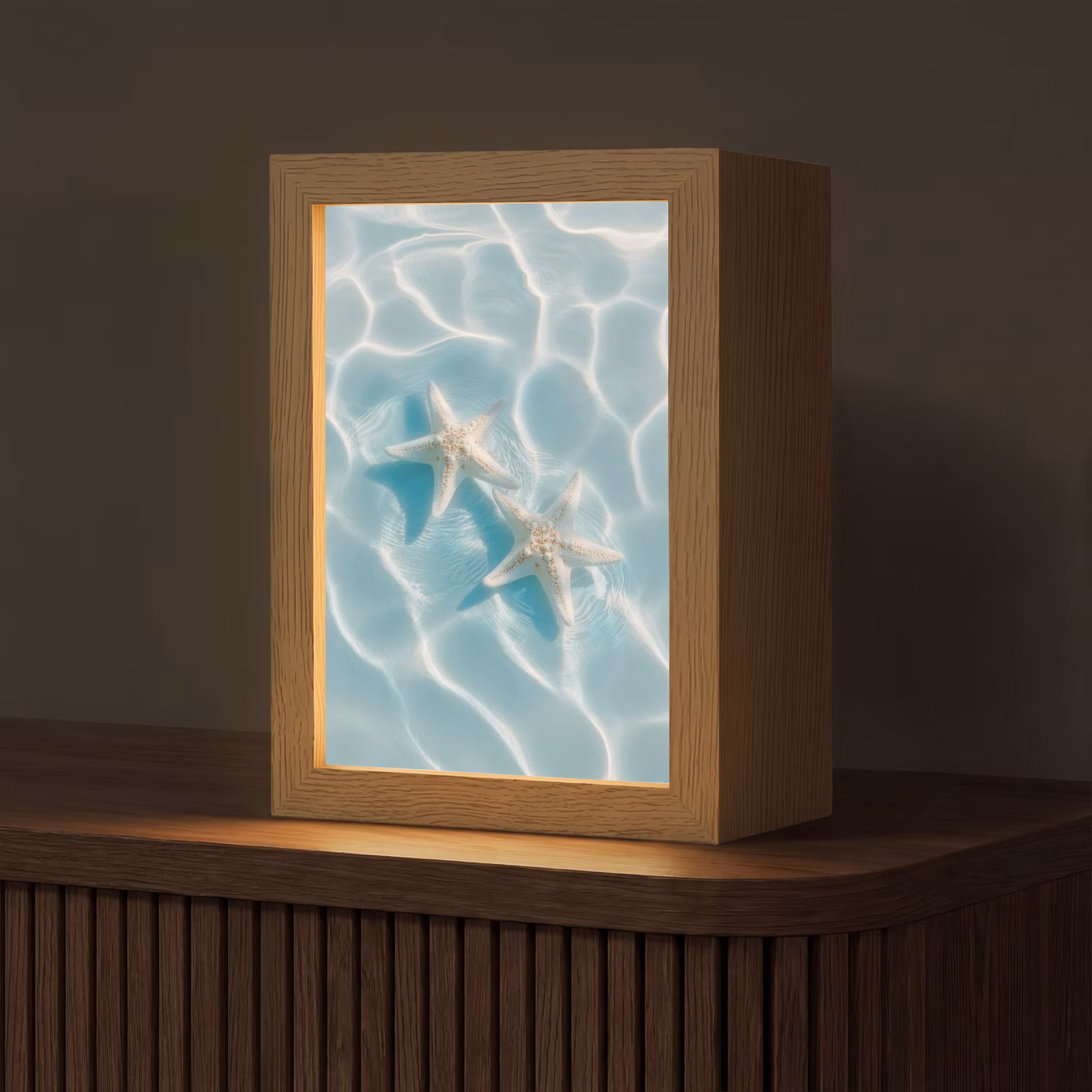 Tafellamp - Zeesterren - Golvend water - Rustgevend — 1